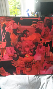 Œuvre contemporaine nommée « Rouge », Réalisée par CARO LE