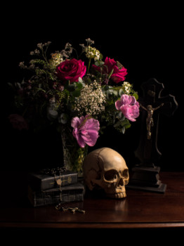 Œuvre contemporaine nommée « Nature morte aux fleurs VI », Réalisée par TSIR