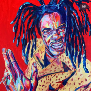 Œuvre contemporaine nommée « Busta rhymes », Réalisée par LOANA