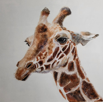 Œuvre contemporaine nommée « Girafe céleste », Réalisée par MARIE CHRISTINE BAUSSAND