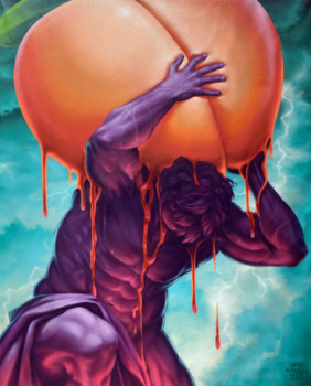 Œuvre contemporaine nommée « Peaches & cream », Réalisée par MAXIMUS D