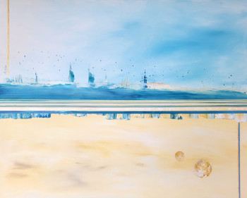 Œuvre contemporaine nommée « Abstraction Terrestre », Réalisée par CAROLE FRAMEZELLE