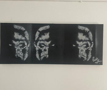 Œuvre contemporaine nommée « Kong », Réalisée par OLIVE