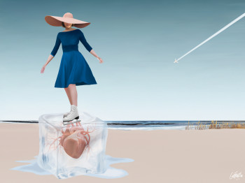 Œuvre contemporaine nommée « Twist on heart », Réalisée par KIKá GóMEZ ILIAN