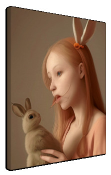 Œuvre contemporaine nommée « Petit lapin deviendra bon », Réalisée par BENJAMIN DE GLIMME