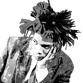 Œuvre contemporaine nommée « Basquiat. », Réalisée par JIMA