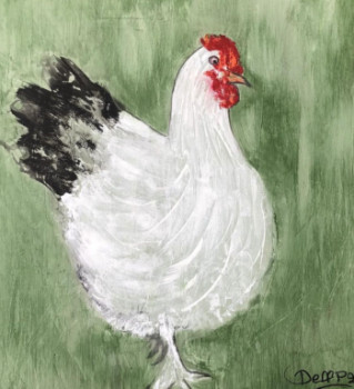 Œuvre contemporaine nommée « Les poules », Réalisée par DEFF P