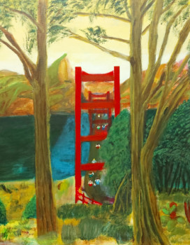 Œuvre contemporaine nommée « LE PONT AUX OEUFS », Réalisée par ZèDE