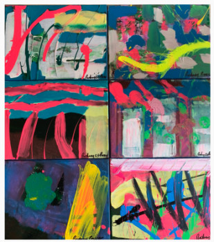Œuvre contemporaine nommée « Colour riot 1 », Réalisée par RODNEY PROSSER