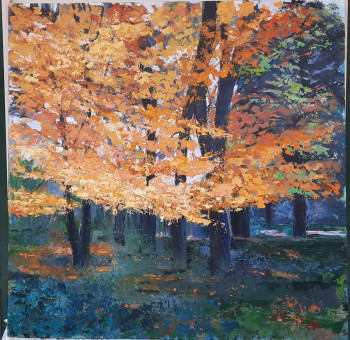 Œuvre contemporaine nommée « Arboles en otoño », Réalisée par PAZ