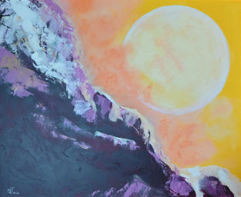 Œuvre contemporaine nommée « Rock and Sun », Réalisée par MARIE-LAURE TOURNIER