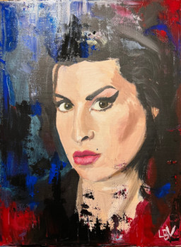 Œuvre contemporaine nommée « Amy Winehouse », Réalisée par LAETITIA BOUSSOUF VIGNOLES
