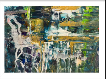 Œuvre contemporaine nommée « Abstraction », Réalisée par LILI RED