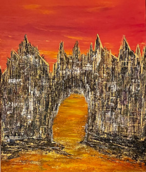 Œuvre contemporaine nommée « De l’or dans l’eau », Réalisée par FAB’M-