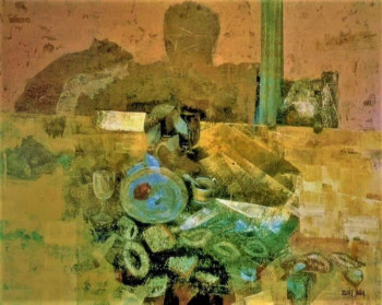 Œuvre contemporaine nommée « "Sobre la mesa" », Réalisée par MIGUEL SANTOS