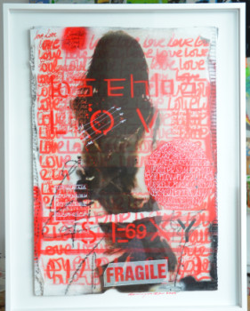 Œuvre contemporaine nommée « Fragile », Réalisée par CRAZYART DOMINIQUE DOERR
