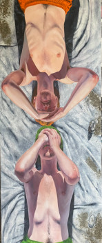 Œuvre contemporaine nommée « Toasted People n• 10 - Twin Towel », Réalisée par FREDERIC DE LAPAILLONNE