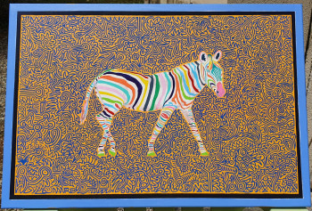 Œuvre contemporaine nommée « Zebra », Réalisée par RENAUD BARREYAT