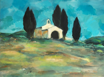 Œuvre contemporaine nommée « La Chapelle Sainte Sixte - Une Fenêtre sur la Provence », Réalisée par TROTTOLI