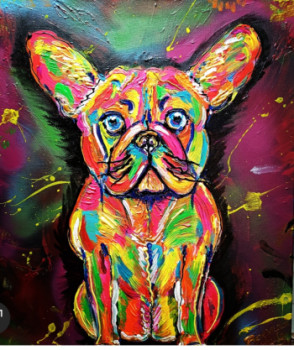 Œuvre contemporaine nommée « Le bouledogue », Réalisée par BOESNACH MICHELLE