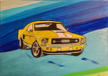 Œuvre contemporaine nommée « Mustang », Réalisée par ZABOUGNE