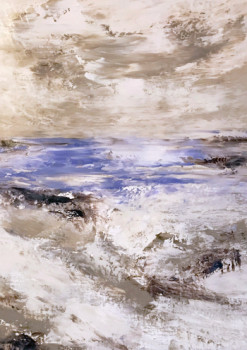 Œuvre contemporaine nommée « La mer, l’hiver », Réalisée par JOELLE GERARDY