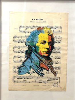 Œuvre contemporaine nommée « Mozart », Réalisée par LAST3