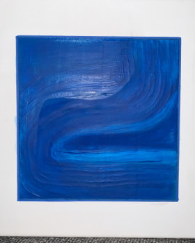 Œuvre contemporaine nommée « Bleu D océan », Réalisée par ESTEL