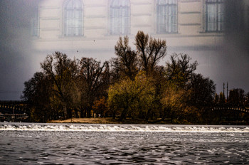 Reflexion sur vue du fleuve a Prague Sur le site d’ARTactif