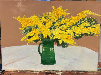 Œuvre contemporaine nommée « Mimosa d’hiver », Réalisée par FATIMA FATIMA DE LA CROIX