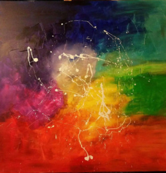 Œuvre contemporaine nommée « Multicolore », Réalisée par CAROLYN VION