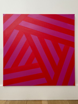 Œuvre contemporaine nommée « Stripe red and pink », Réalisée par ATELIER SIMON