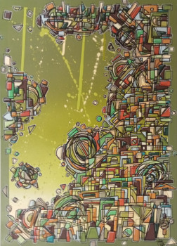 Œuvre contemporaine nommée « Favelas », Réalisée par SALSA BY MOKE