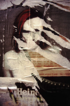 Œuvre contemporaine nommée « "Berlin l'insulaire" L'Affiche déchirée N°24 », Réalisée par FRANçOIS RIVIèRE