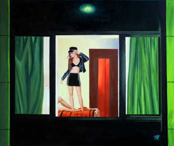 Œuvre contemporaine nommée « Fenêtre sur cour », Réalisée par VENTURINI JEAN JACQUES