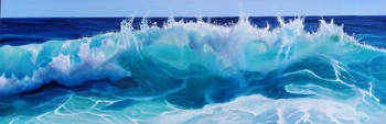 Œuvre contemporaine nommée « La mer : Amandine la vague », Réalisée par SYLVIE LARVOR