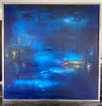 Œuvre contemporaine nommée « Bleu light », Réalisée par BARTH MROZ