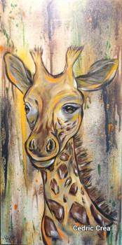 Œuvre contemporaine nommée « Animal - girafe - street art », Réalisée par CéDRIC CRéA