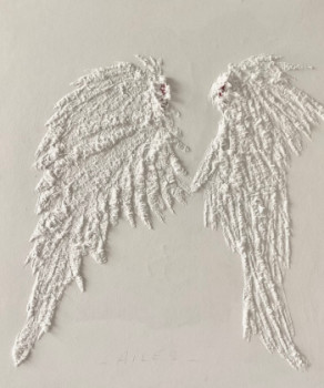 Œuvre contemporaine nommée « Deux ailes (Two Wings) », Réalisée par LAWRENCE