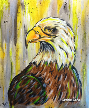 Œuvre contemporaine nommée « Animal - aigle royal », Réalisée par CéDRIC CRéA