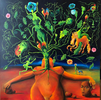 Œuvre contemporaine nommée « Madre tierra », Réalisée par RICARDO RODRIGUEZ