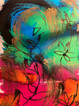 Œuvre contemporaine nommée « Vanité multicolors », Réalisée par AERH ARTS