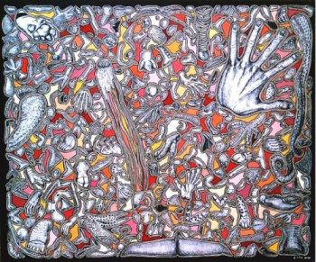 Œuvre contemporaine nommée « Mille pattes », Réalisée par CHLOé YZOARD