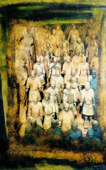 Œuvre contemporaine nommée « Dynastie Qin », Réalisée par THIERRY SARRA