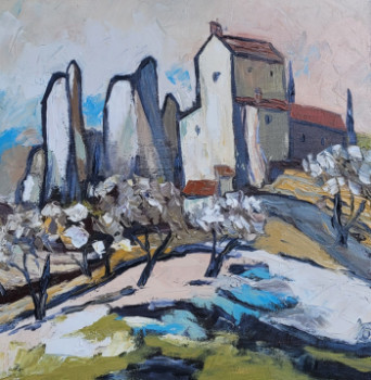 Œuvre contemporaine nommée « Village Provence », Réalisée par BOURILLON KAO