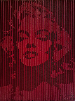 Œuvre contemporaine nommée « Marylin », Réalisée par CRAZYSPOON