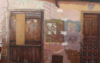 Œuvre contemporaine nommée « Calle 5C. Caballeros Avila », Réalisée par JULIAN R.