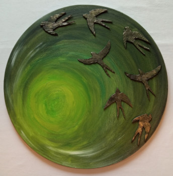 Œuvre contemporaine nommée « Verde viento », Réalisée par MARíA MARTíNEZ ARAUJO