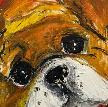 Œuvre contemporaine nommée « puppy », Réalisée par шаруша