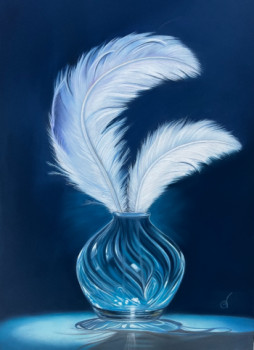 Œuvre contemporaine nommée « De plumes et de cristal », Réalisée par VIRGINIE BOISGERAULT